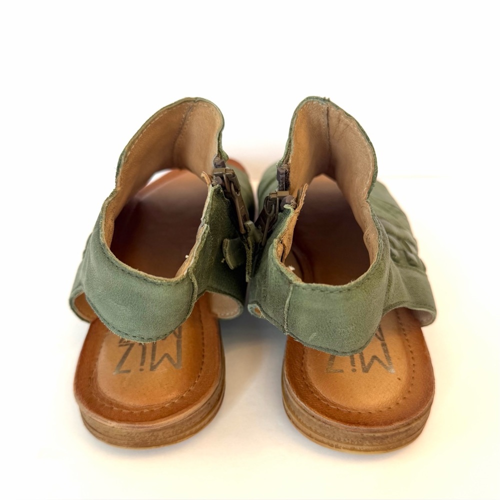 Miz Mooz Flaire leather sandals in aloe green, size 38 wide - Picture 5 of 9